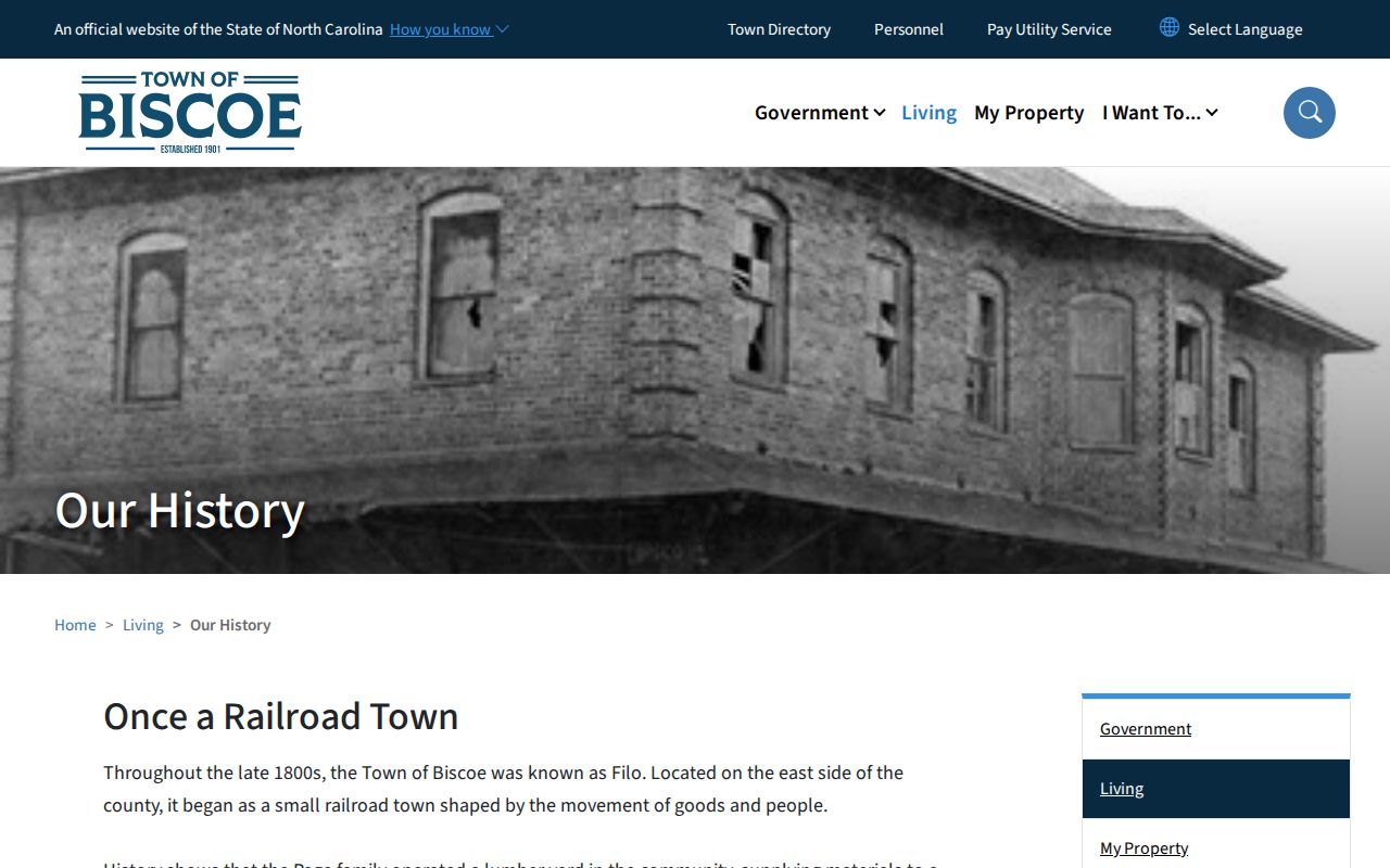 Biscoe court docket local history and state court record route