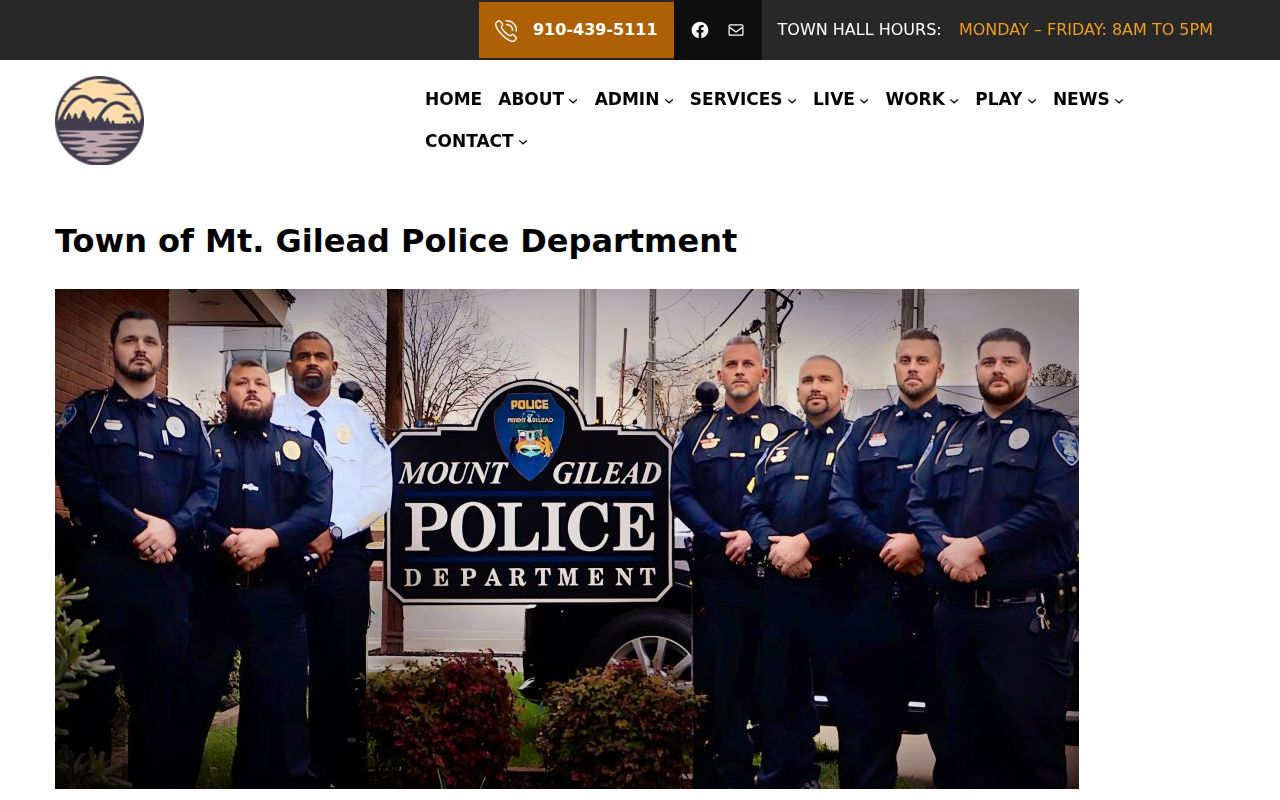 Mount Gilead court docket police history source